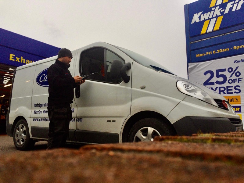 Mark on a vehicle entry callout