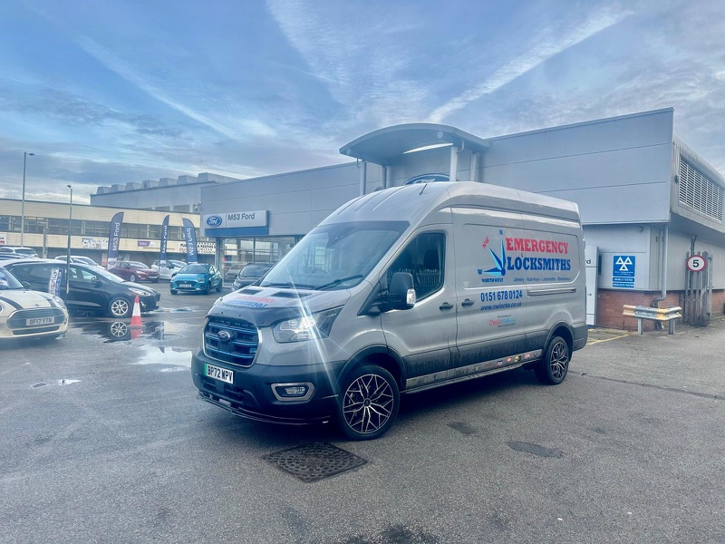 NW Locks van at M53 Ford dealership