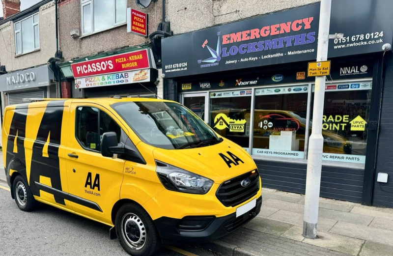 NW Locks workshop — AA approved, car keys programmed on site