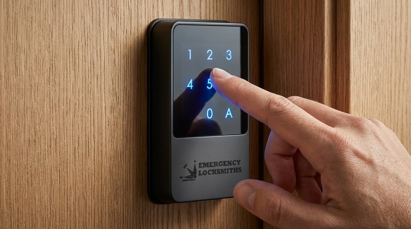 Smart digital lock with NW Locks branding